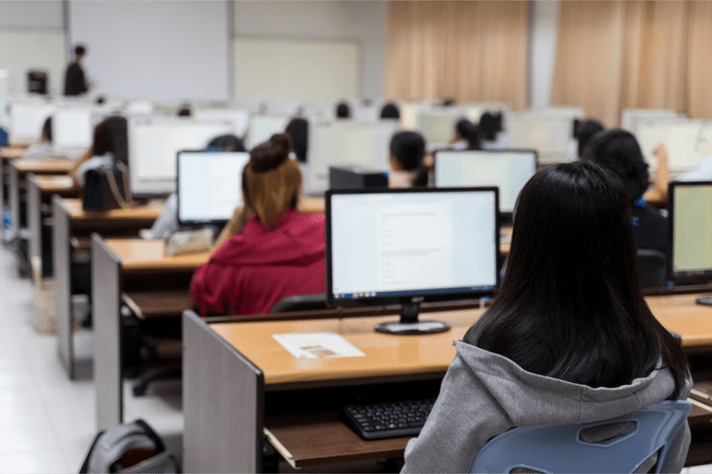 Students in Computer Class